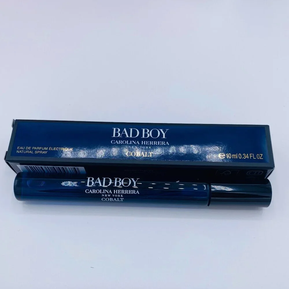 Carolina Herrera Bad Boy Good Girl Set-Black Pouch,Travel &2 Samples-4pc-BOX-NEW